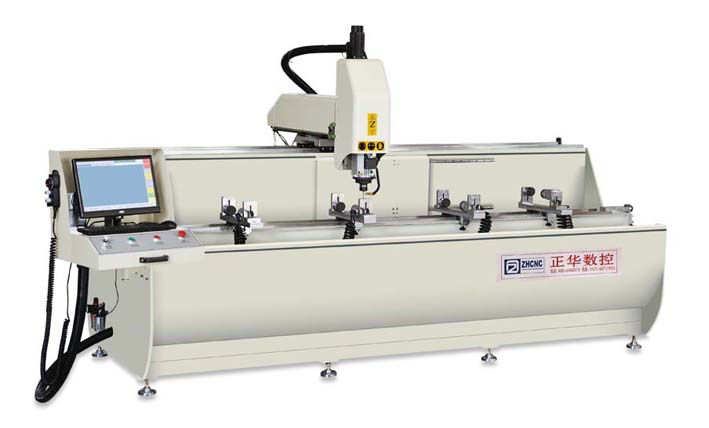 Aluminum Profile 3+1 Axis CNC Drilling and Milling Machine